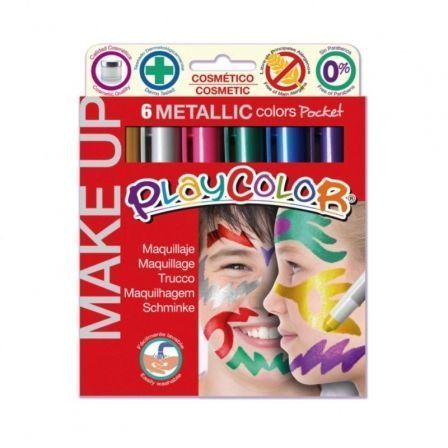 PlayColor Make Up Metallic Pocket Set de 6 Unidades Surtidas